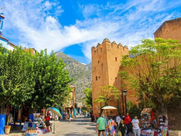 from tangier, day trip to chefchaouen and akchour waterfalls